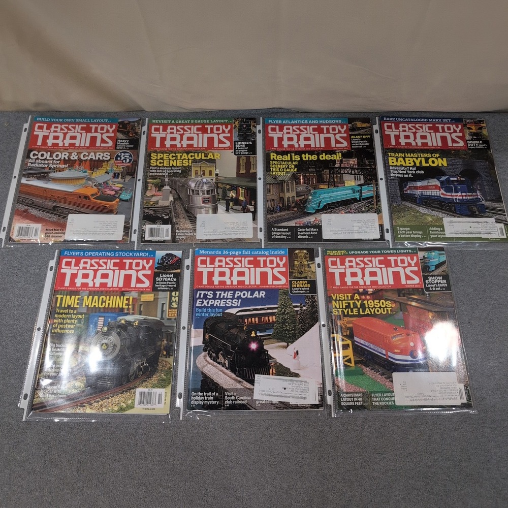 Classic Toy Trains Magazine 2023 Lot of 7 Issues O & S Gauge Kalmbach